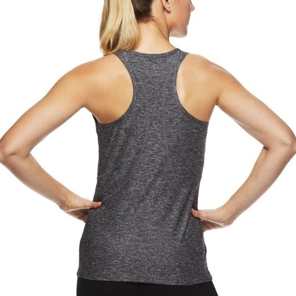 NEW! REEBOK Gray Performance Racerback Tank Top - Picture 3 of 7